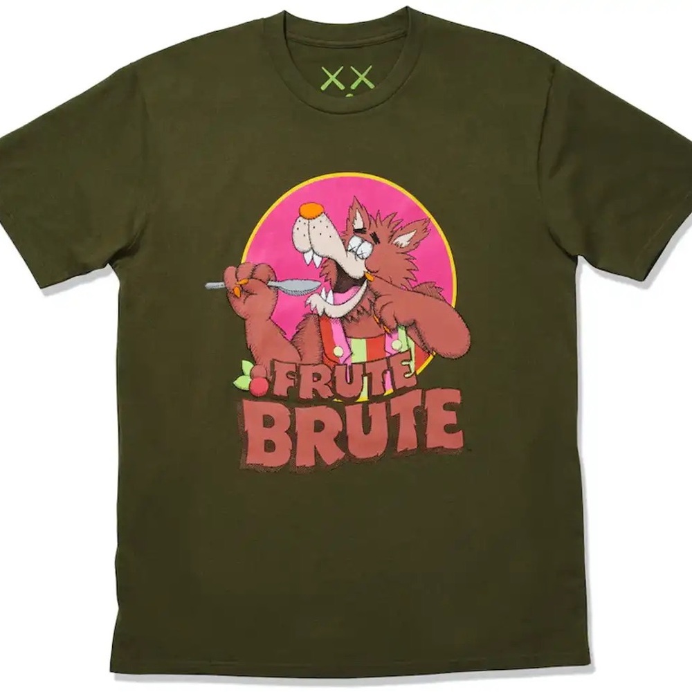 KAWS x Monsters Frute Brute T-shirt new